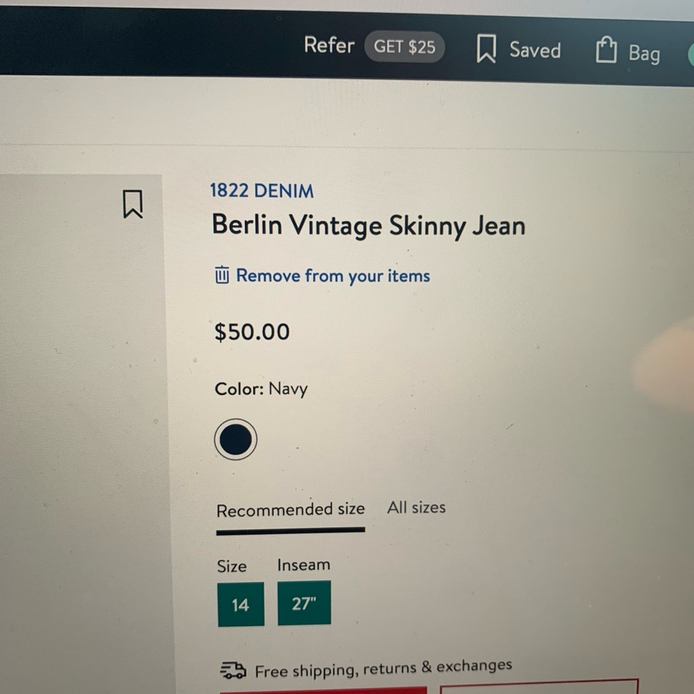 Women’s Berlin vintage skinny Jean
